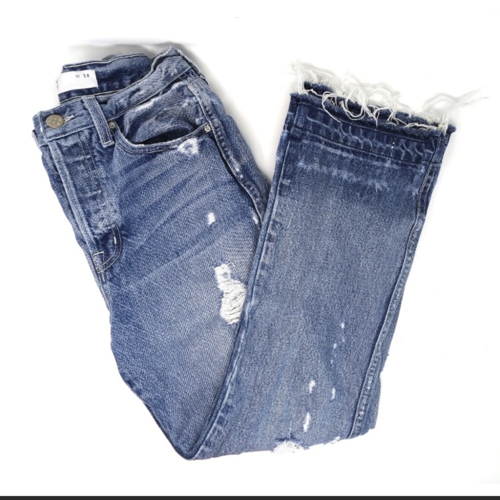 AYR The Styx cropped distressed skinny jean, 26